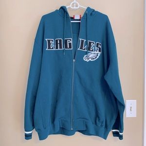 Philadelphia eagles zip up sweatshirt